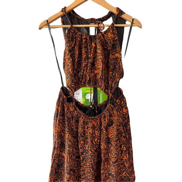 New Free People Holy Smokes Printed Maxi Dress Size XL - Picture 5 of 7